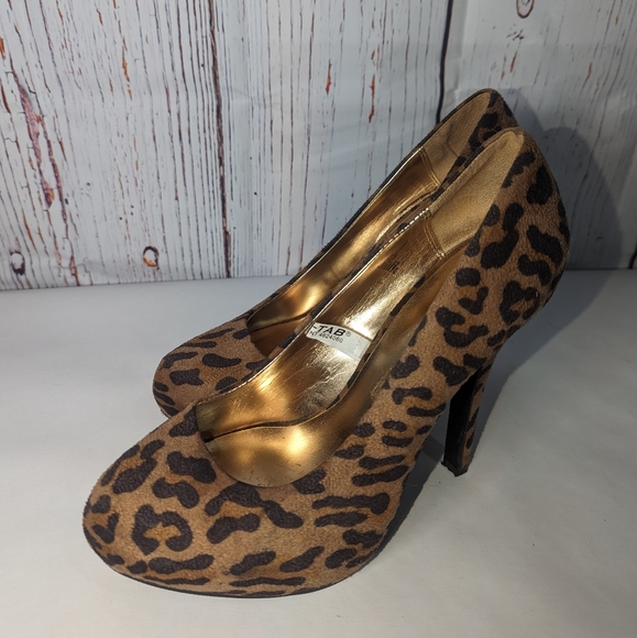 Mossimo Cheetah Print Heels Size 8 EUC - Picture 4 of 5